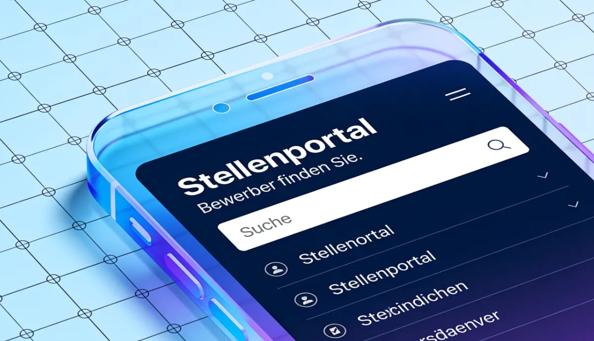 Jobportal Mobileansicht Abstrakt