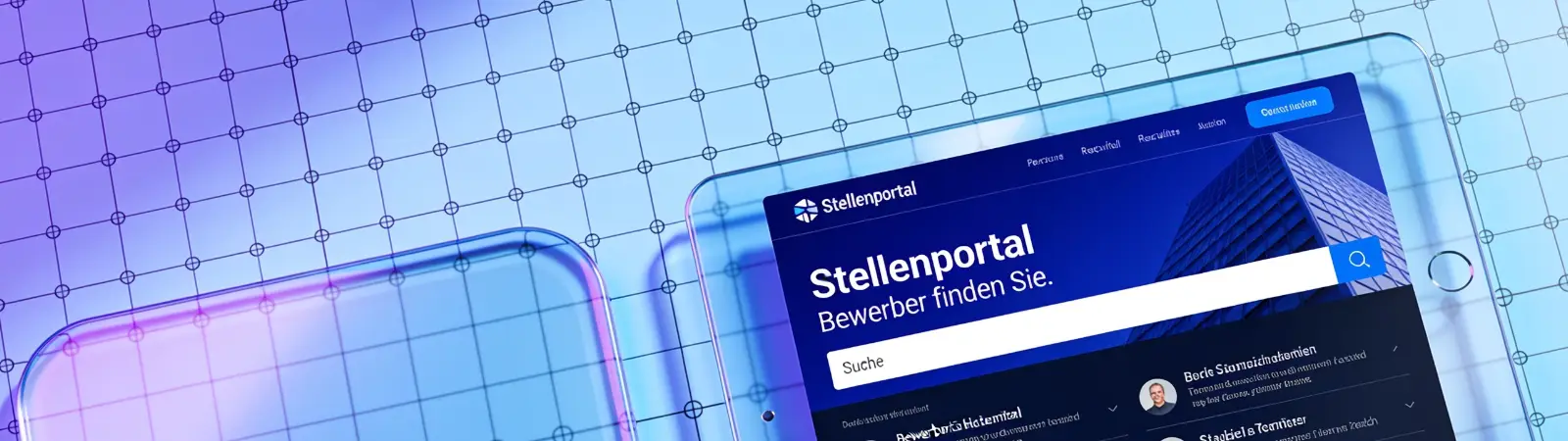 Stellenwebsite Jobportal Abstrakt