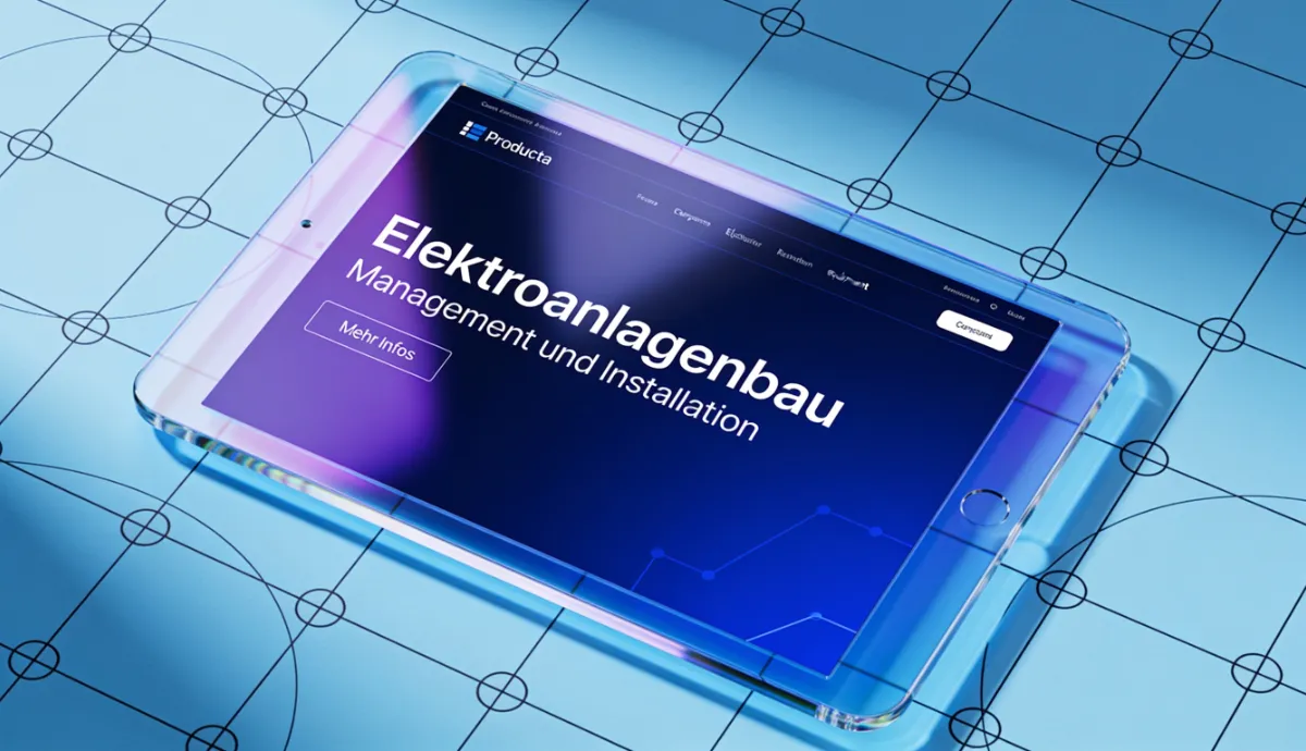 Website Elektroanlagenbau Webdesign KI