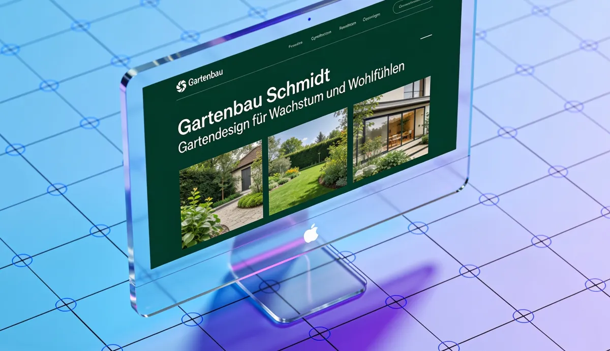 Websites Gartenbau Webdesign KI