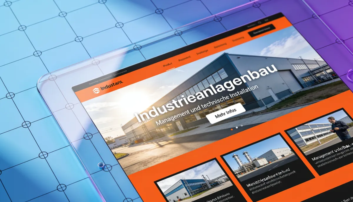 Wechsel zu WordPress Industrieanlagenbau Abstrakt