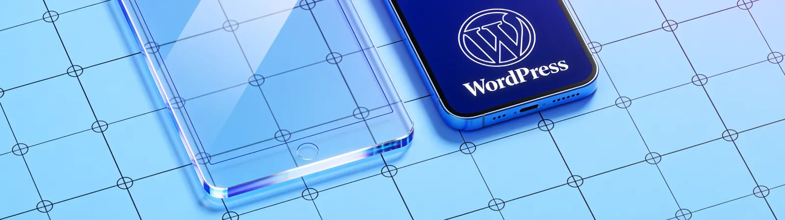 Wechsel zu WordPress abstrakt Smartphone