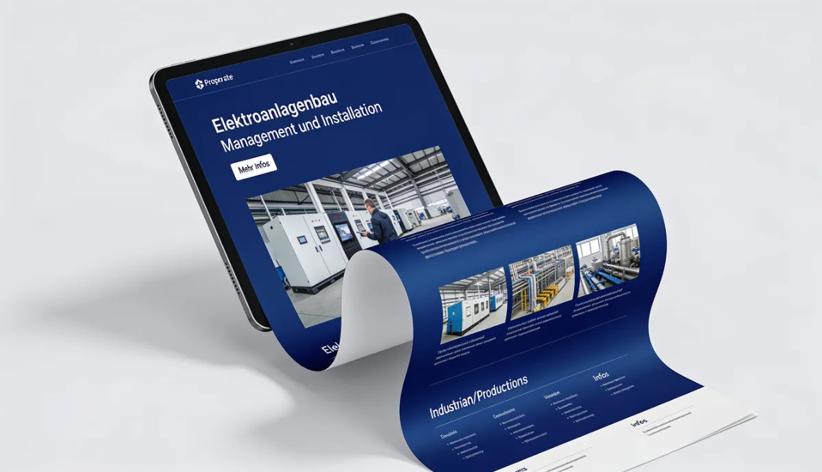 Website Relaunch Mockup Elektroanlagenbau