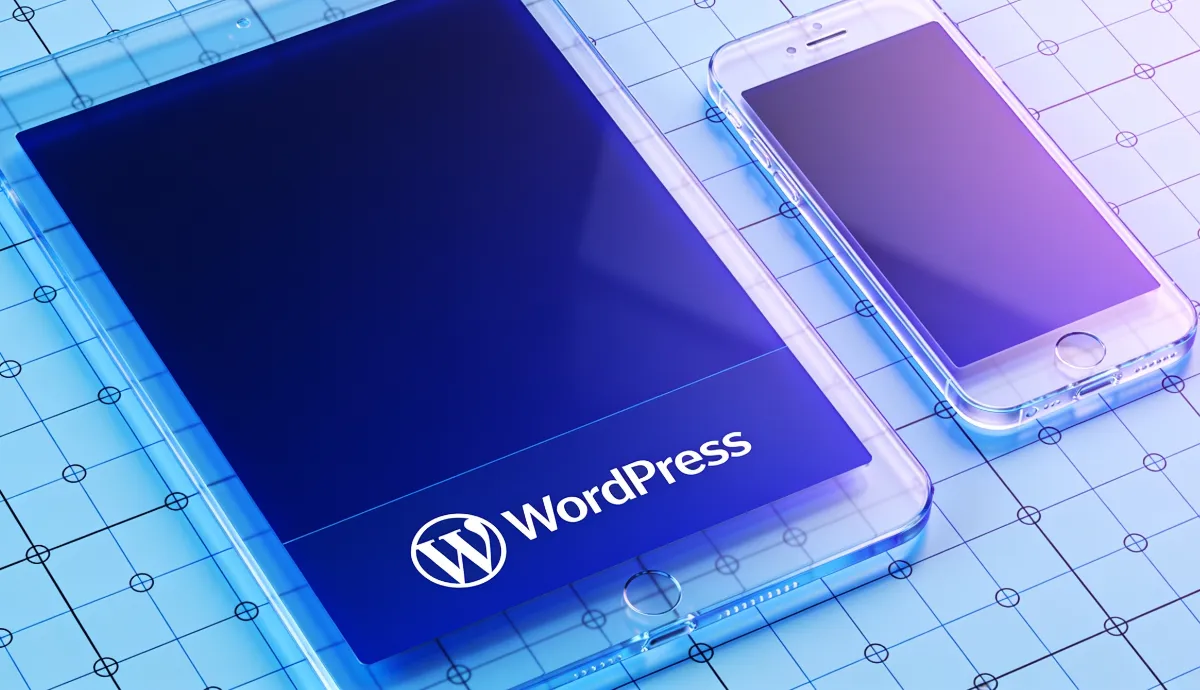 Wechsel zu WordPress abstrakt Smartphone